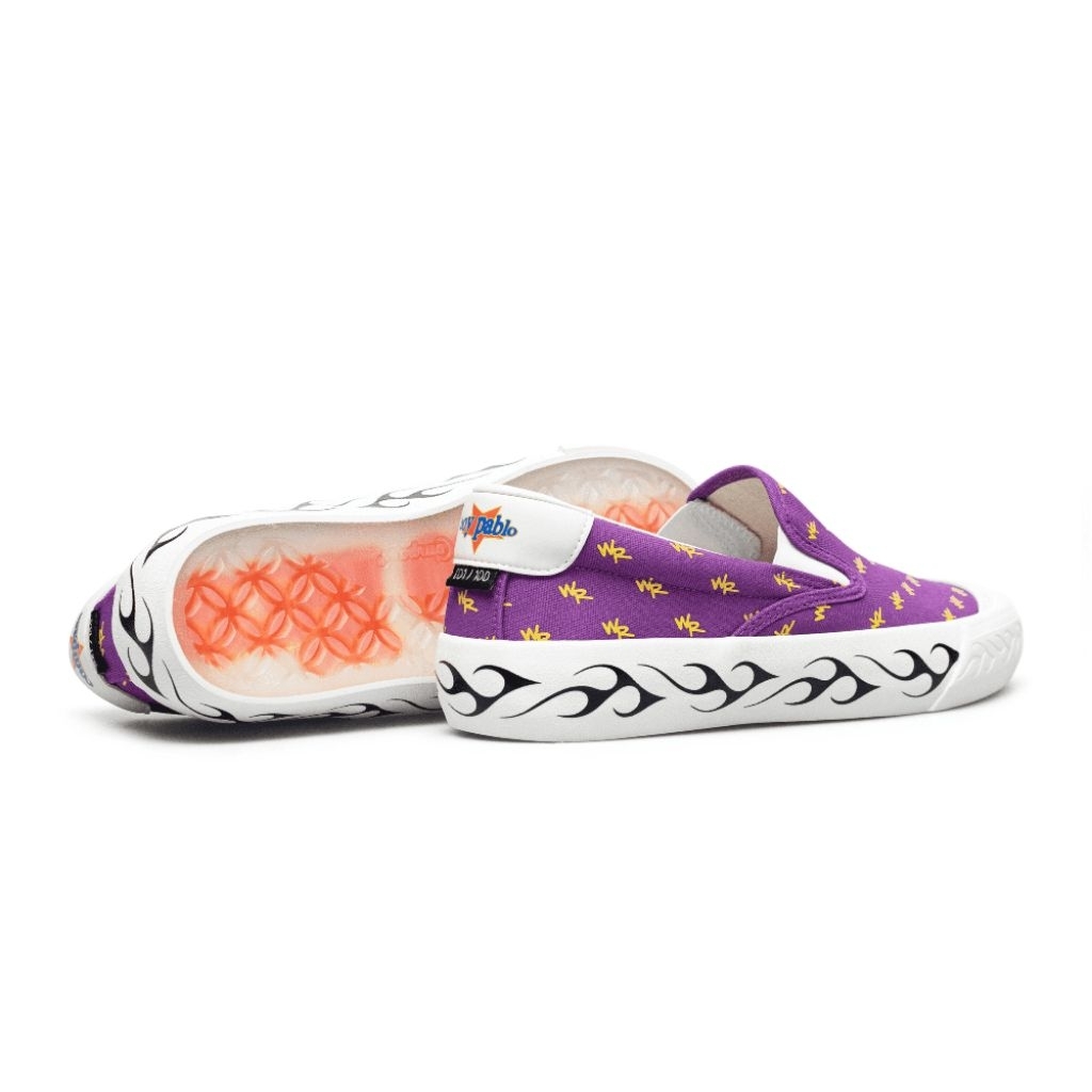 Sepatu Compass X Boy Pablo slip on purple wachito rico 36