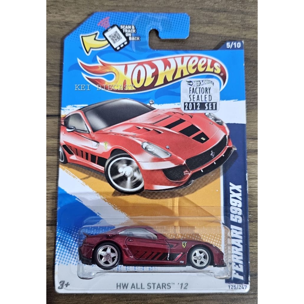 Hot Wheels Ferrari 599xx Super Treasure Hunts THS + Factory Sealed FS 2012