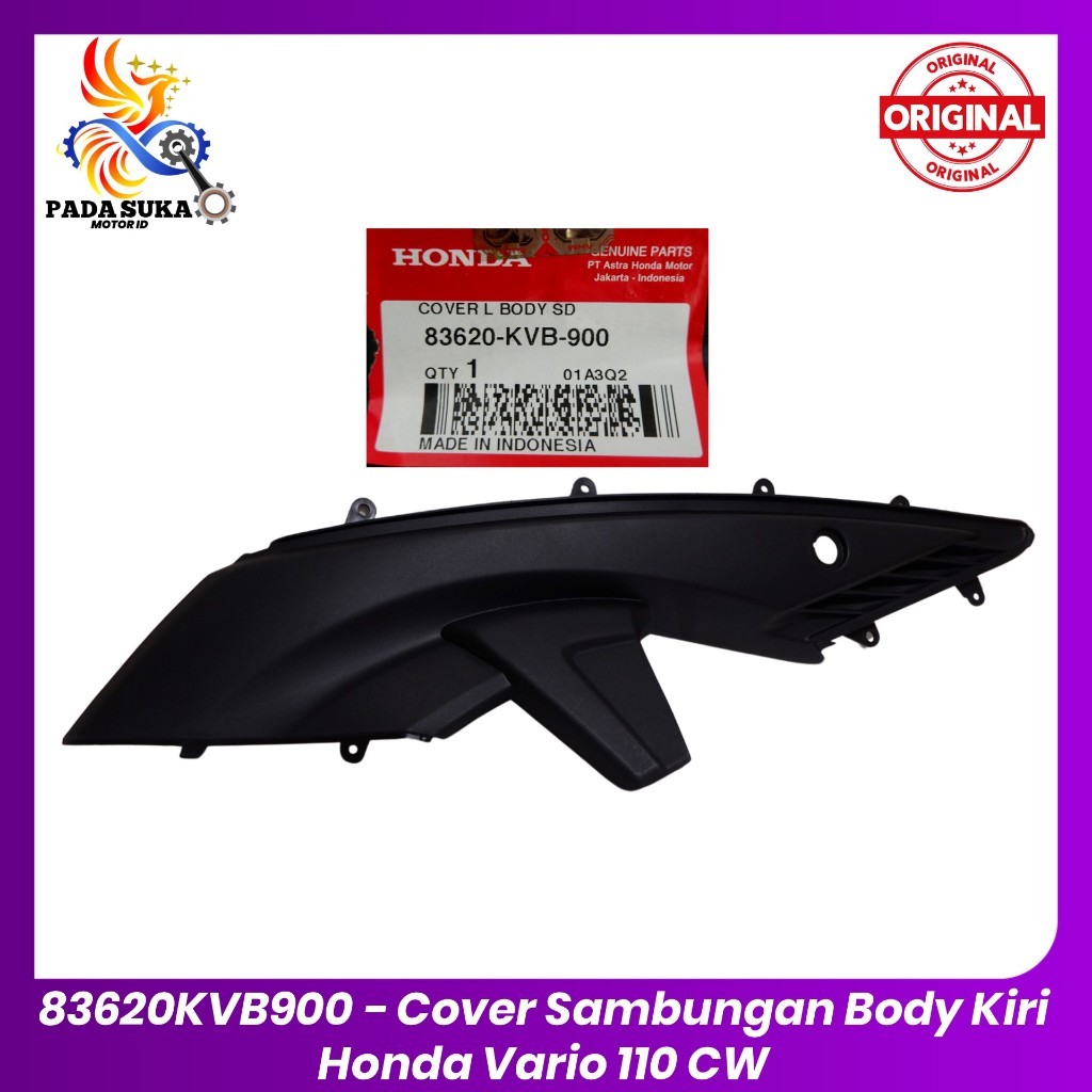 Cover Sambungan Body Kiri Honda Vario 110 CW -  83620KVB900 Original AHM 100%