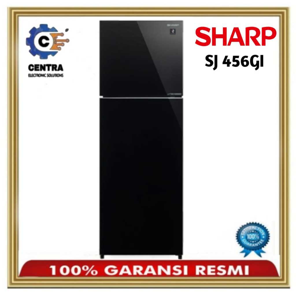 Kulkas Sharp 2 Pintu Sj-456gi-mk - Hitam 352 L
