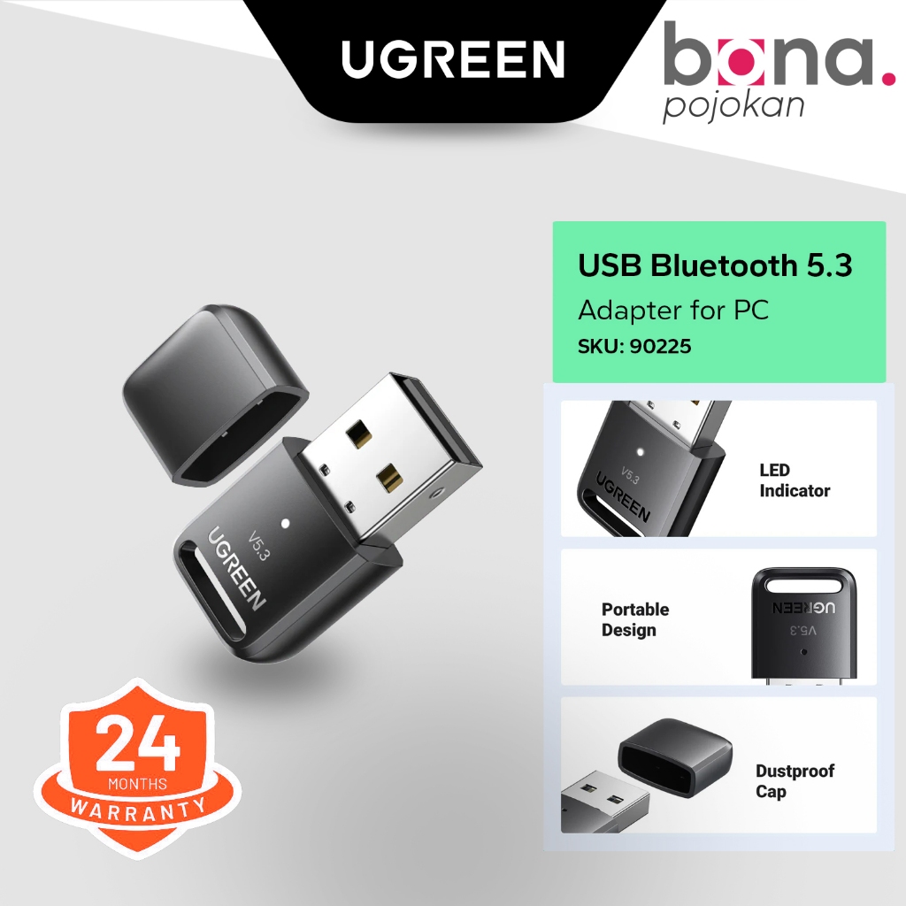 Ugreen Bluetooth 5.3 Adapter Dongle USB Bluetooth Receiver