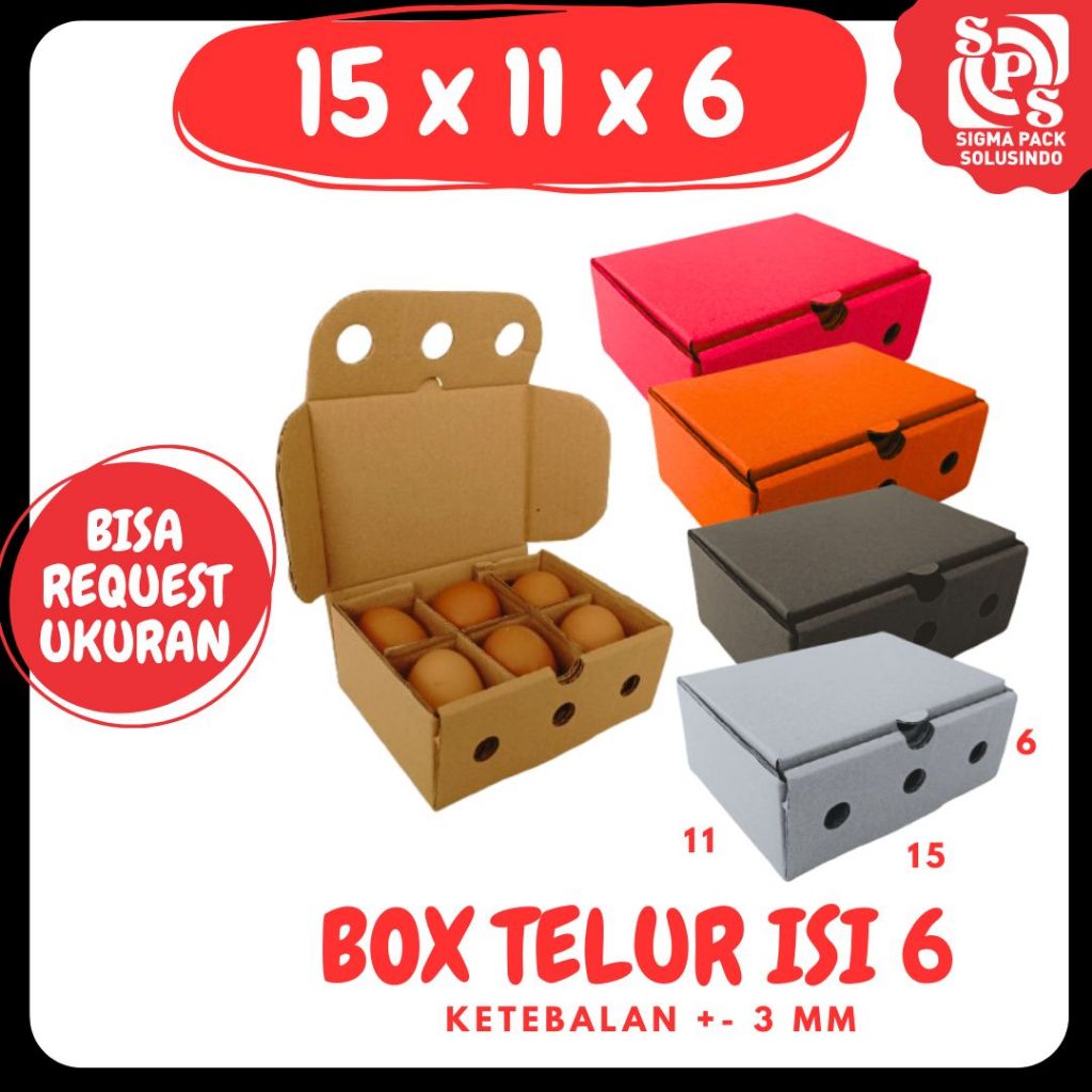 

Kardus 15x11x6 LD Box telur 15x11x6 LD Dus Telur Isi 6 15x11x6 LD Kotak Endog Asin Tray Zigma Shop