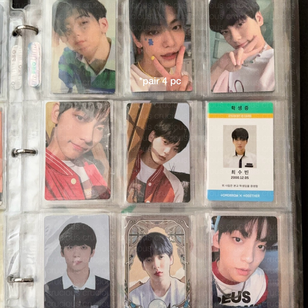 PHOTOCARD PC SOOBIN TXT TOMORROW X TOGETHER R MINISODE 1 2 BLUE HOUR TUSPI LENTI HOLO WV WEVERSE JAP