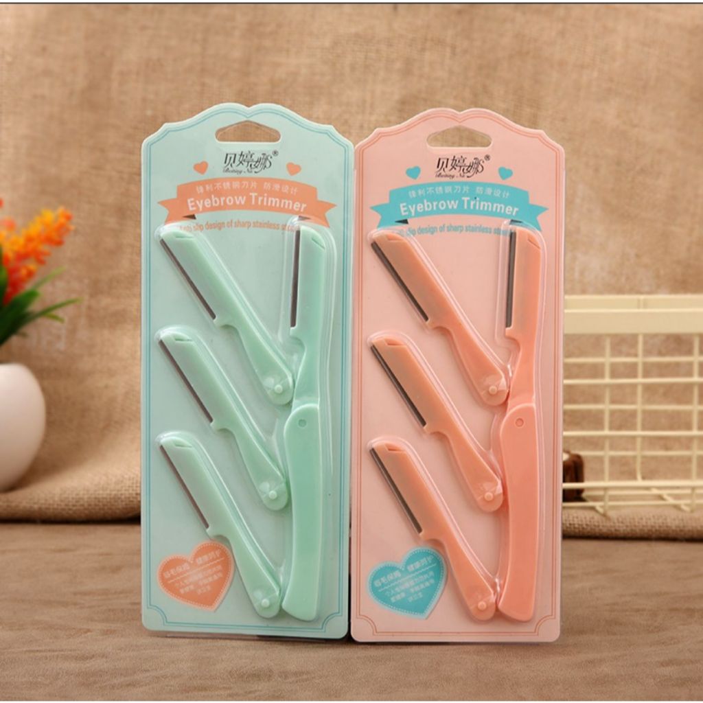 Pisau Cukur Alis Isi 3 Eyebrow Nalamei Pencukur Alis