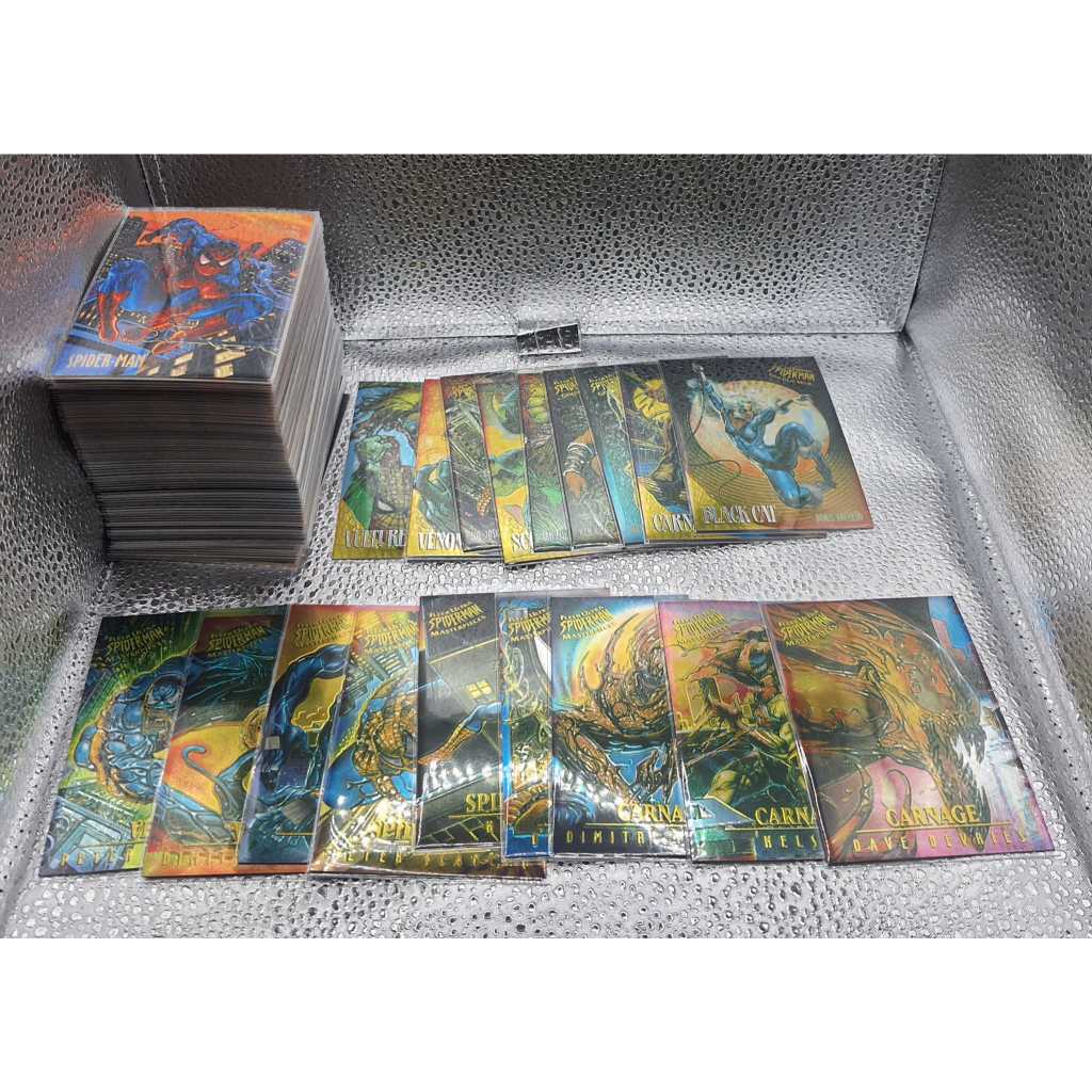 233. 1995 Fleer Ultra Spiderman 1-150 Card Set (Legacy, Milestones, The Venom Flows, Team-UPS, Unlik