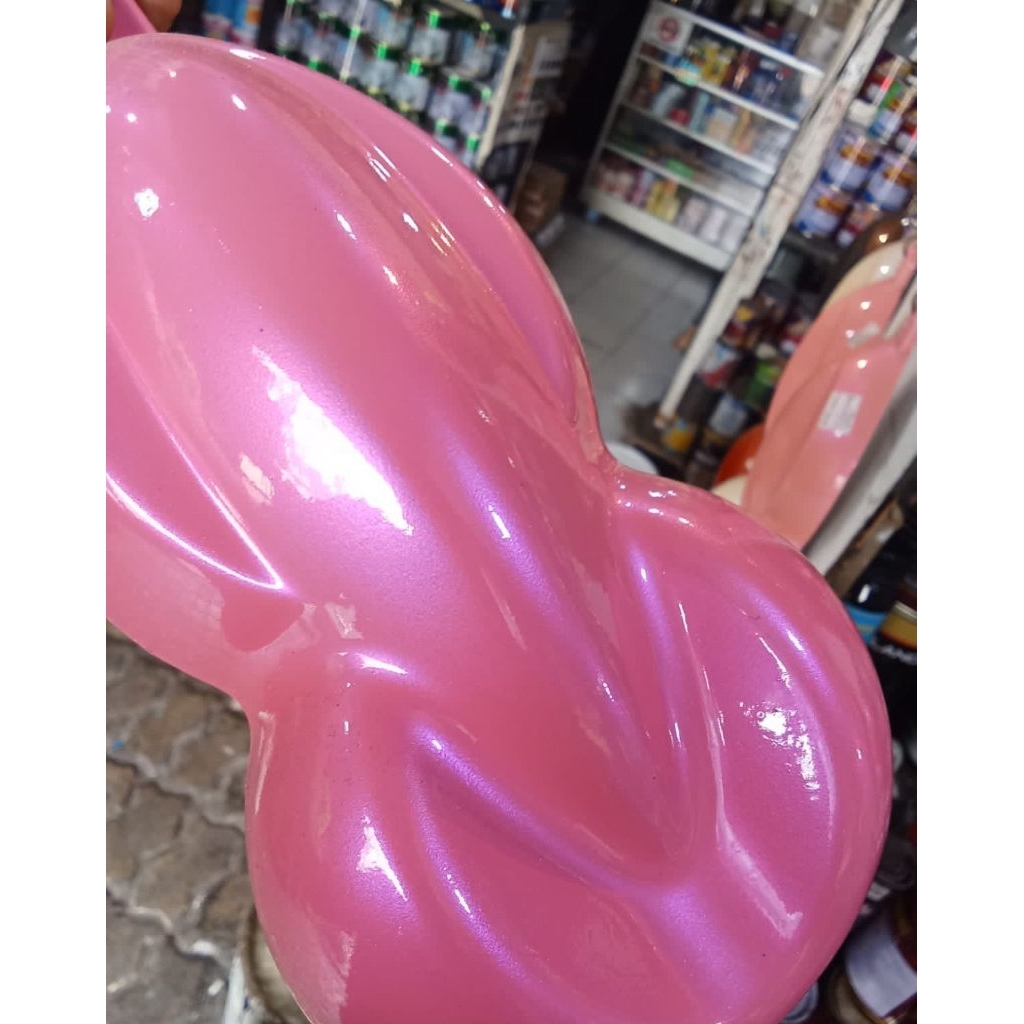 cat warna pink pastel + lembayung ungu pink lembayung purple jenis pu cat motor cat mobil cat custom