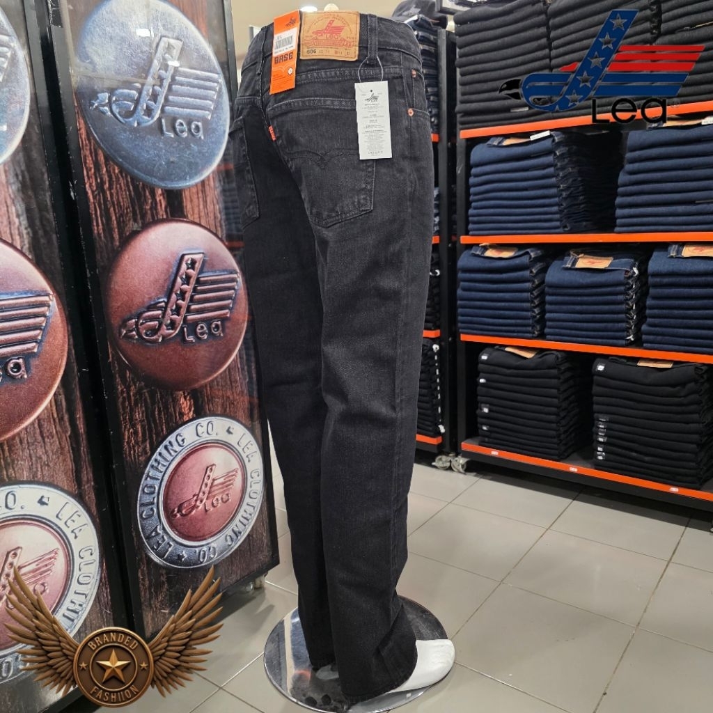 LEA JEANS CELANA PANJANG REGULER 606.85.11.01 HITAM AFRO