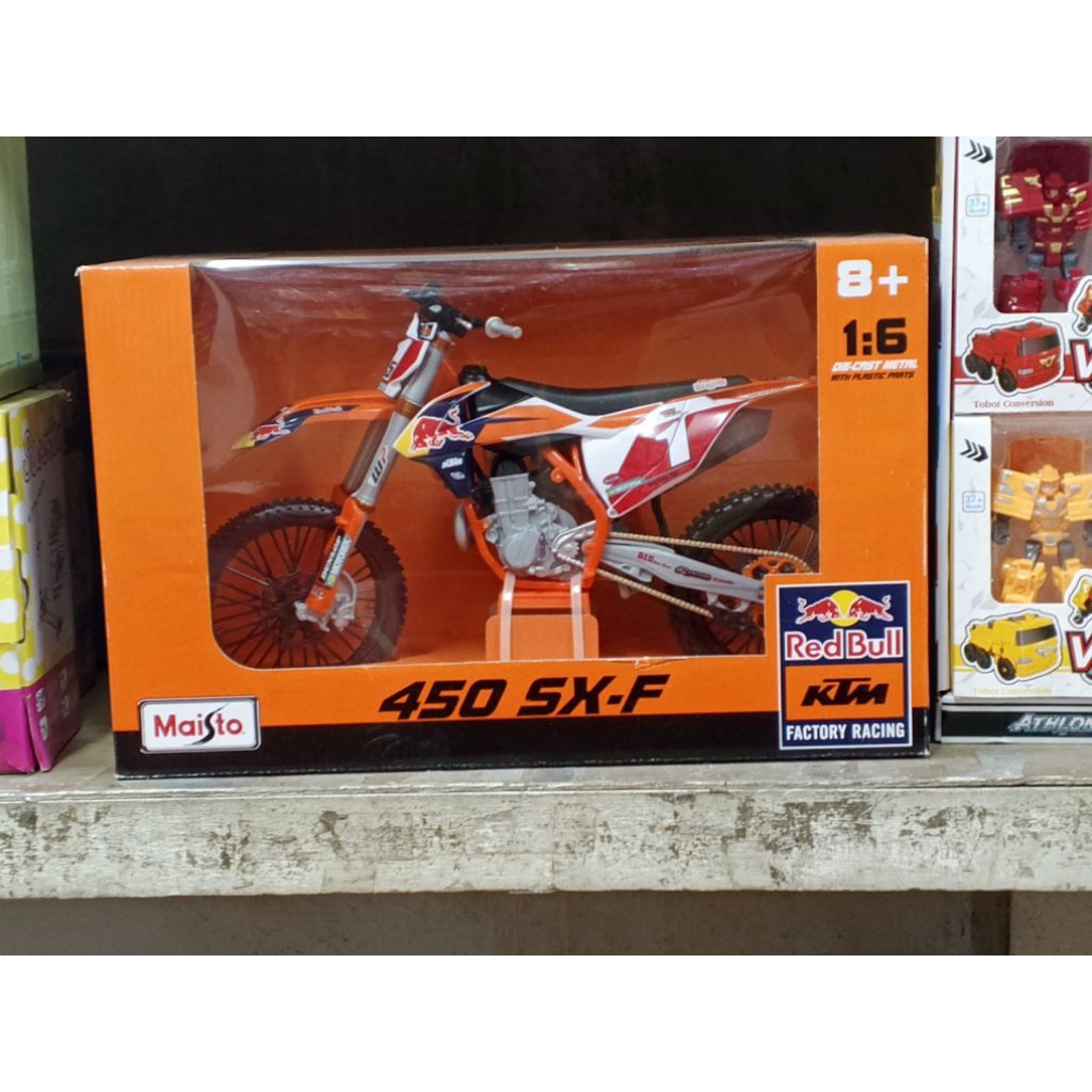 Diecast Miniatur Motor Trail KTM 450 SX-F Replika Pajangan Harga Murah