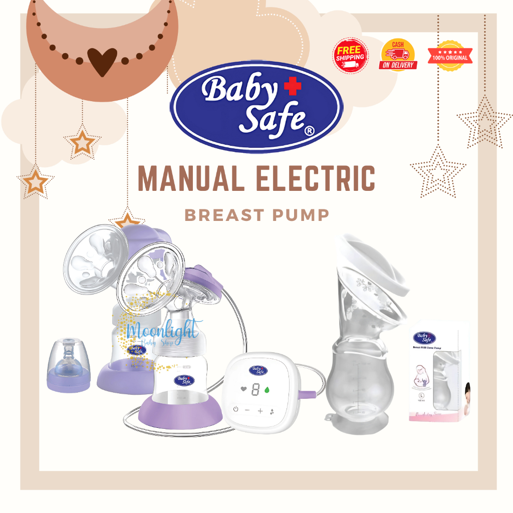 Baby Safe Pompa asi Manual Electric Breast Pump Single