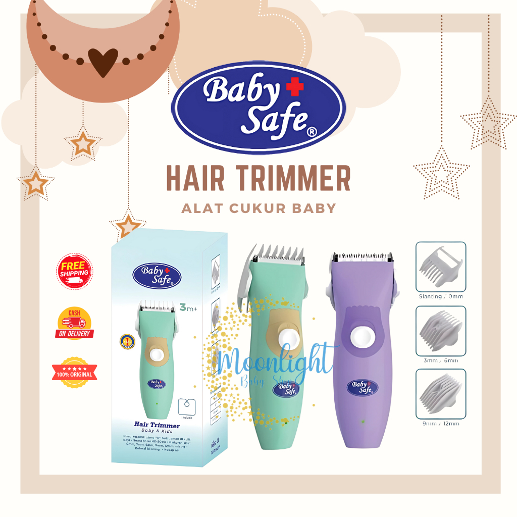Baby Safe Hair Trimmer Alat cukur Rambut Bayi HT001