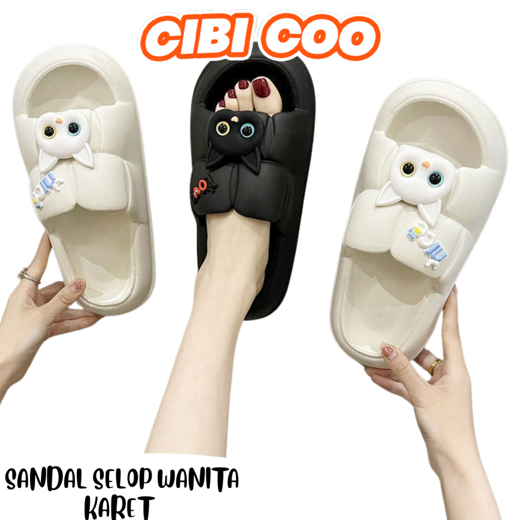 CIBICOO SENDAL KARAKTER SP47 SANDAL KARET JELLY SANDAL JELLY WANITA SANDAL SELOP WANITA KARET SANDAL