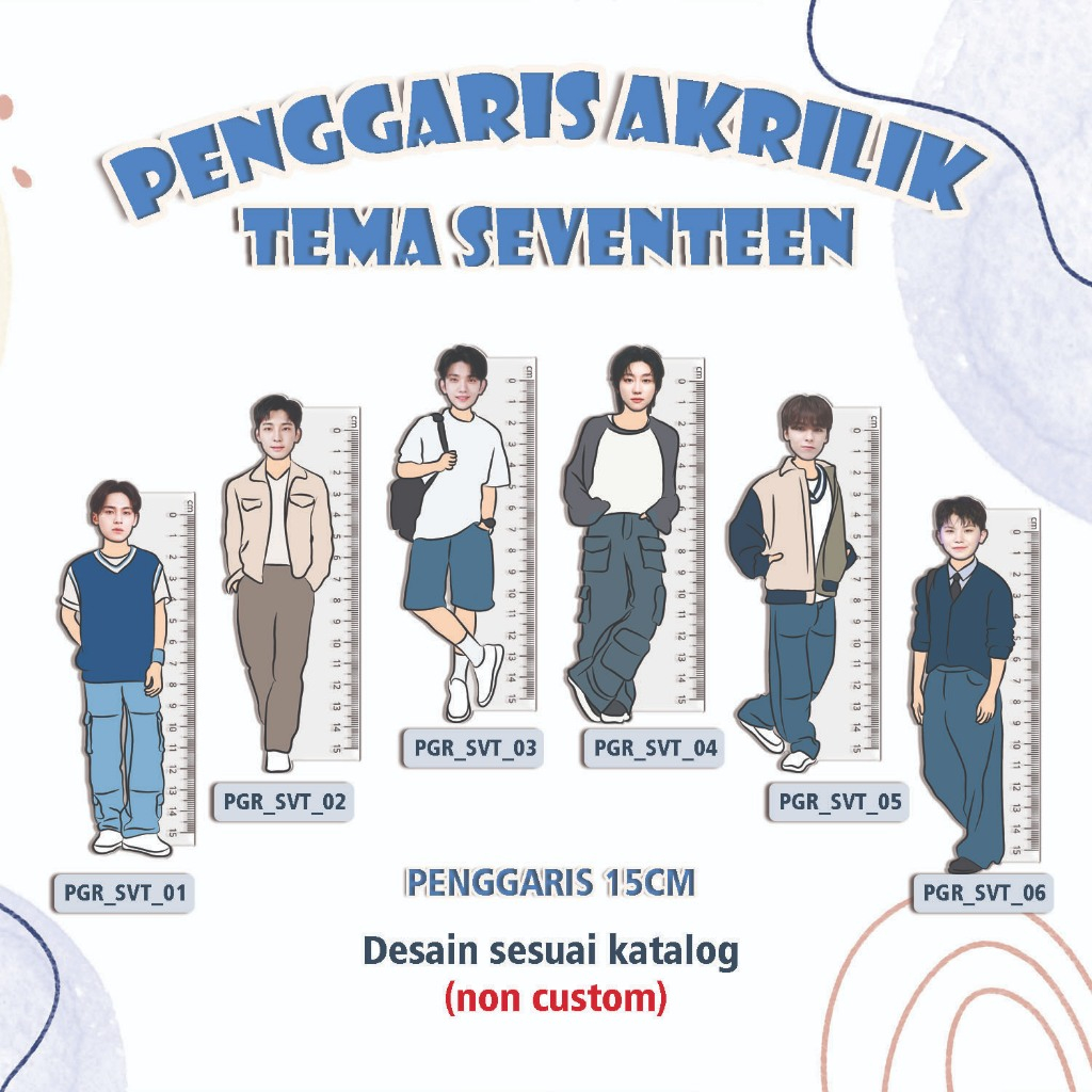 

PENGGARIS KPOP - PENGGARIS AKRILIK TEMA KPOP - Group SEVENTEEN - kode PGR_SVT