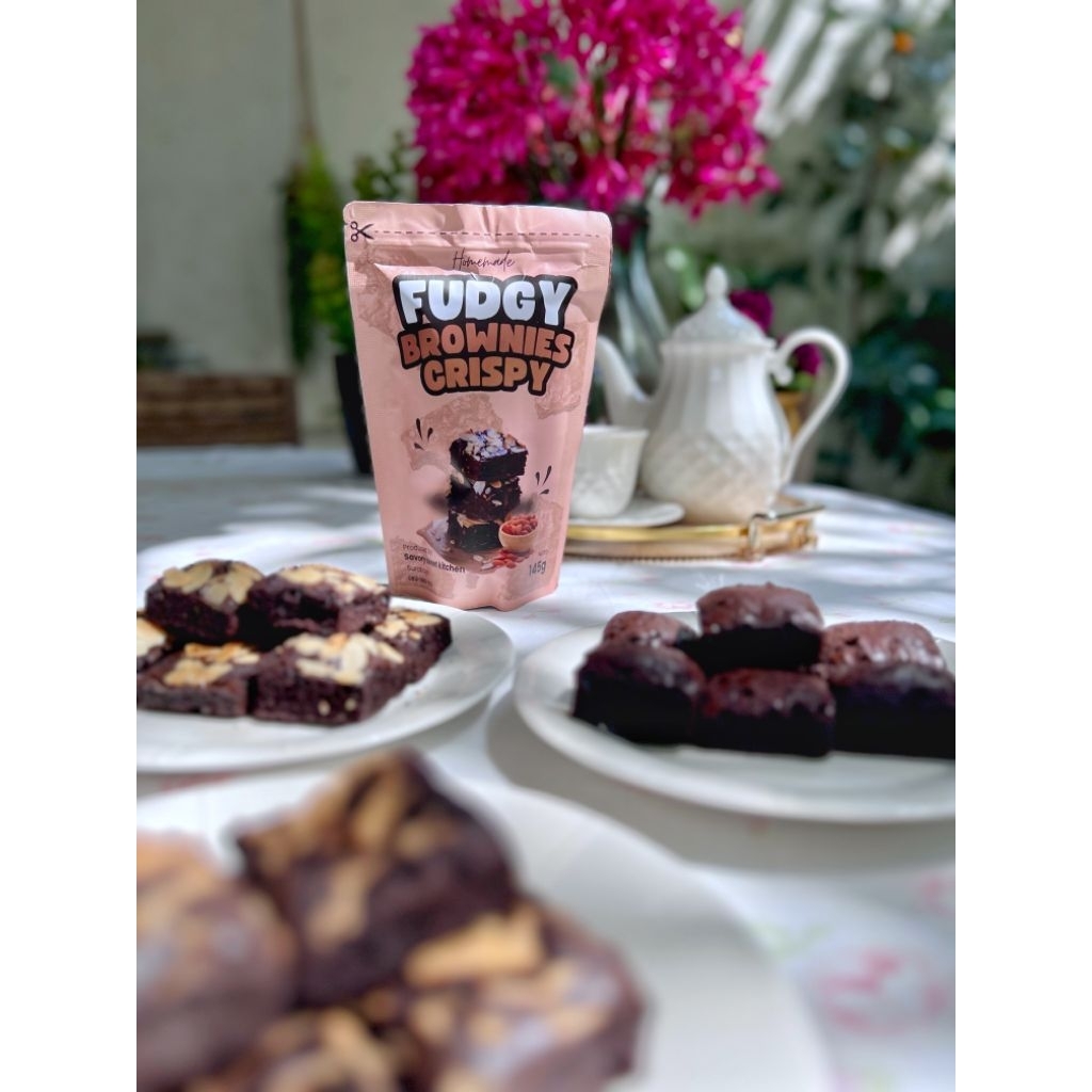 

fudgy brownies crispy