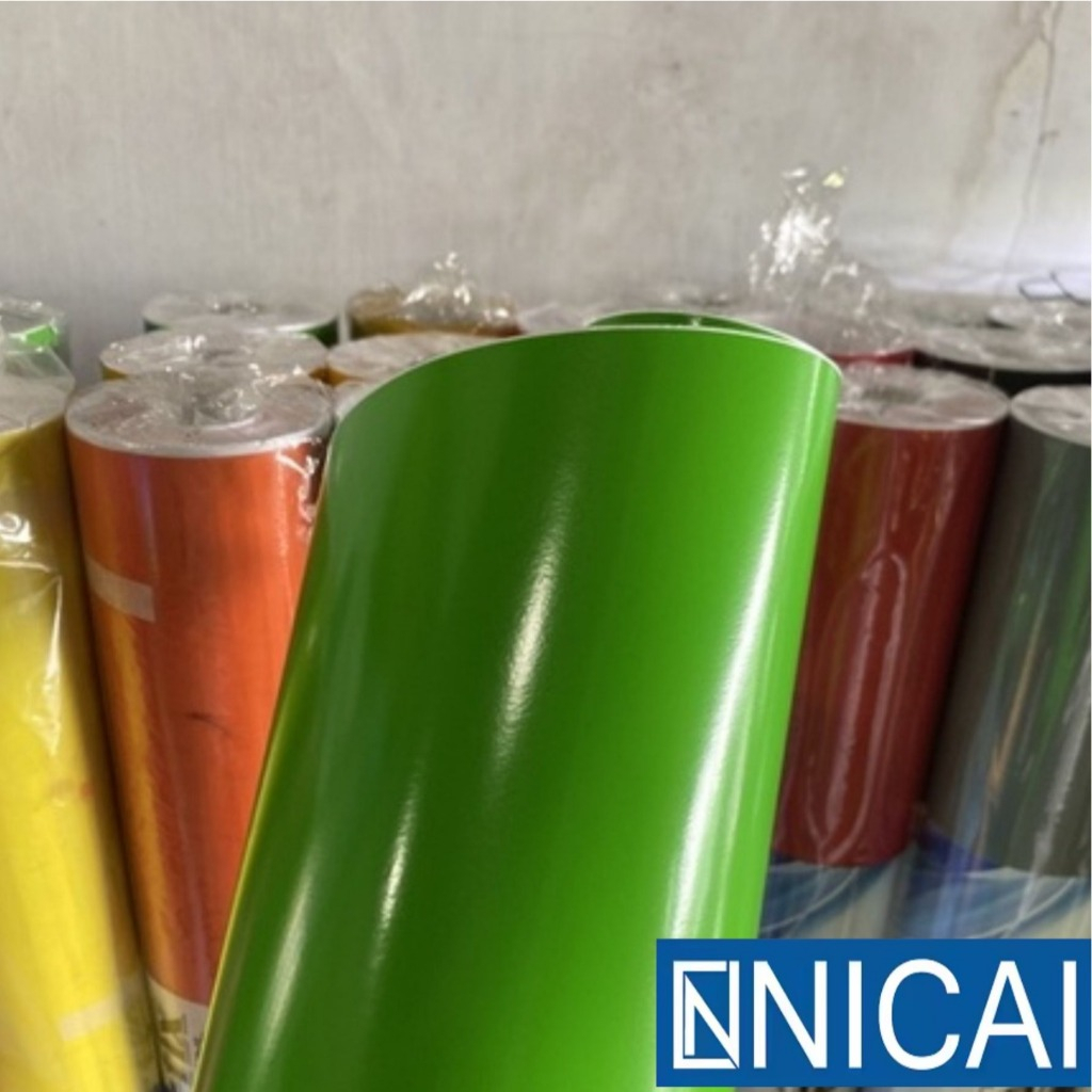 Sticker Scotlet NICAI Hijau Doff Skotlet Motor Skotlet Mobil