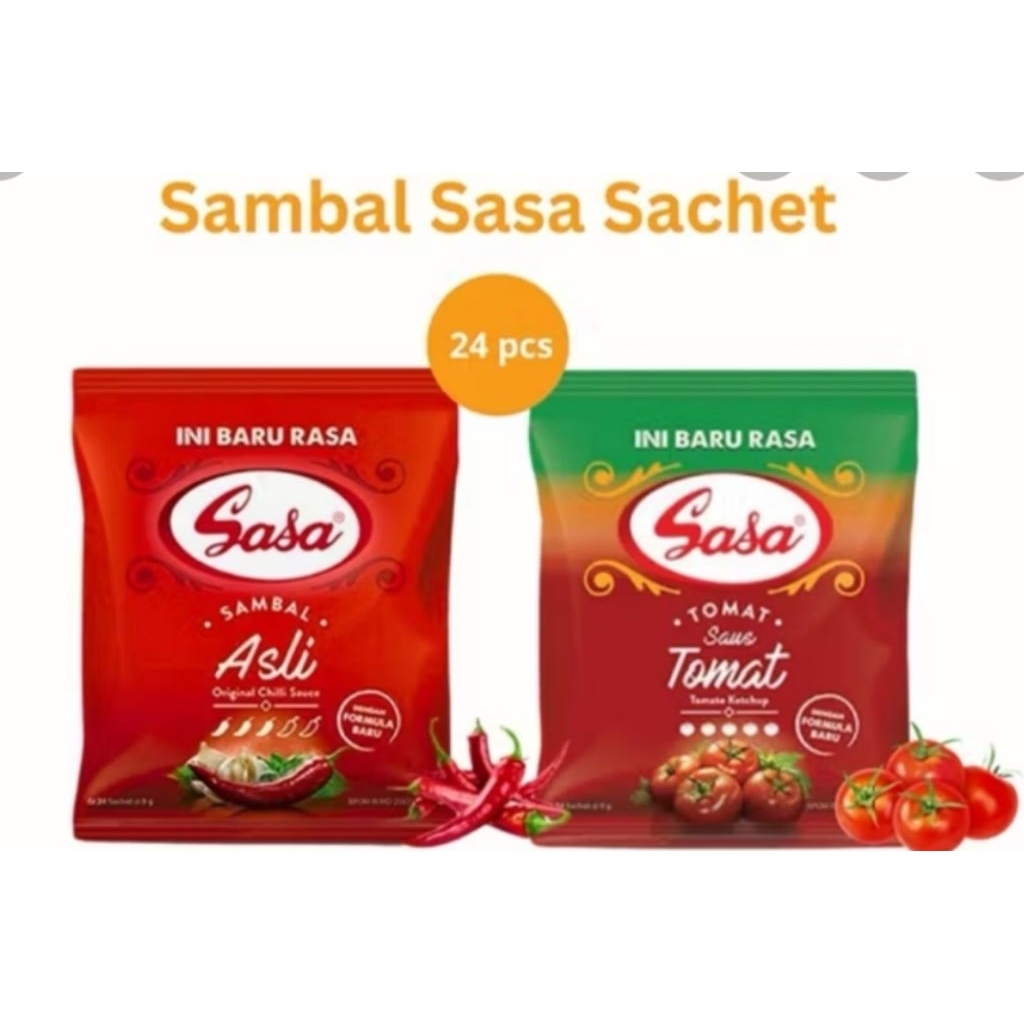 

Saos Sambal Sasa Sachet 9gr x 24 pcs