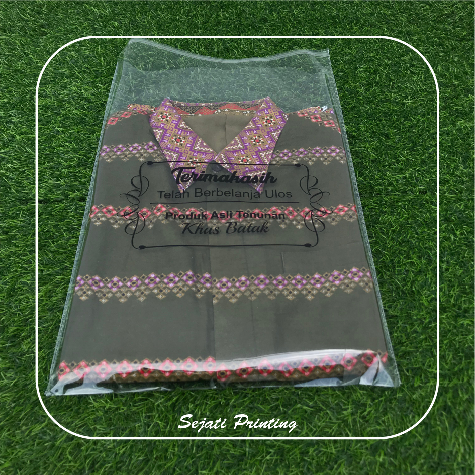 

(isi 100 pcs) Sablon Plastik Murah OPP 40 Micron 30, 35 , FREE DESAIN - SEJATIPRINTING