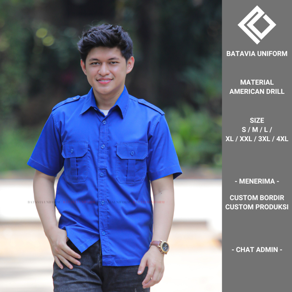 Baju Kemeja Tactical Taktikal PDL PDH Kerja Kantor Komunitas Original Premium Lengan Pendek Material