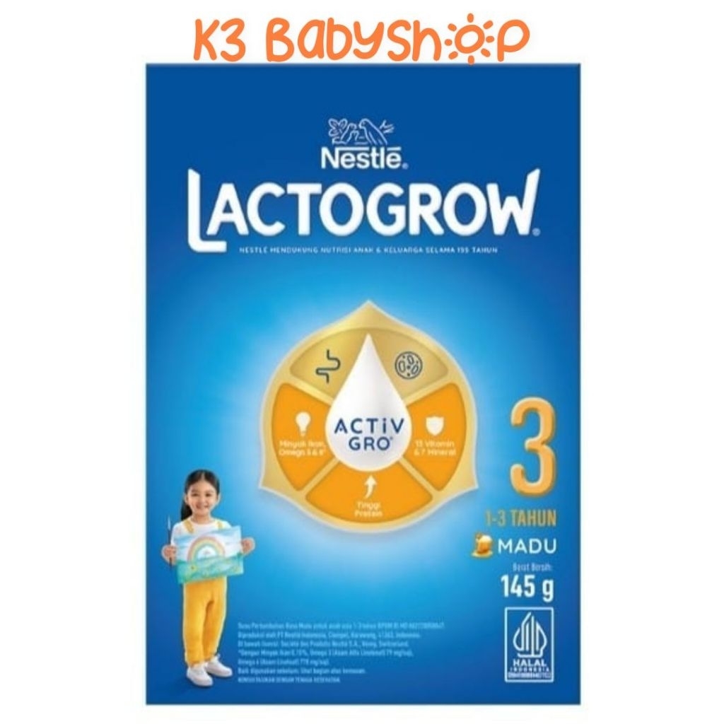 

Lactogrow 3 susu formula anak usia 1-3 tahun susu pertumbuhan nestle