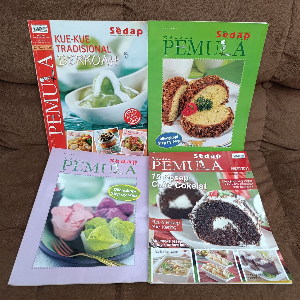 Majalah Sedap khusus Pemula menu resep masakan dilengkapi step by step (satuan)