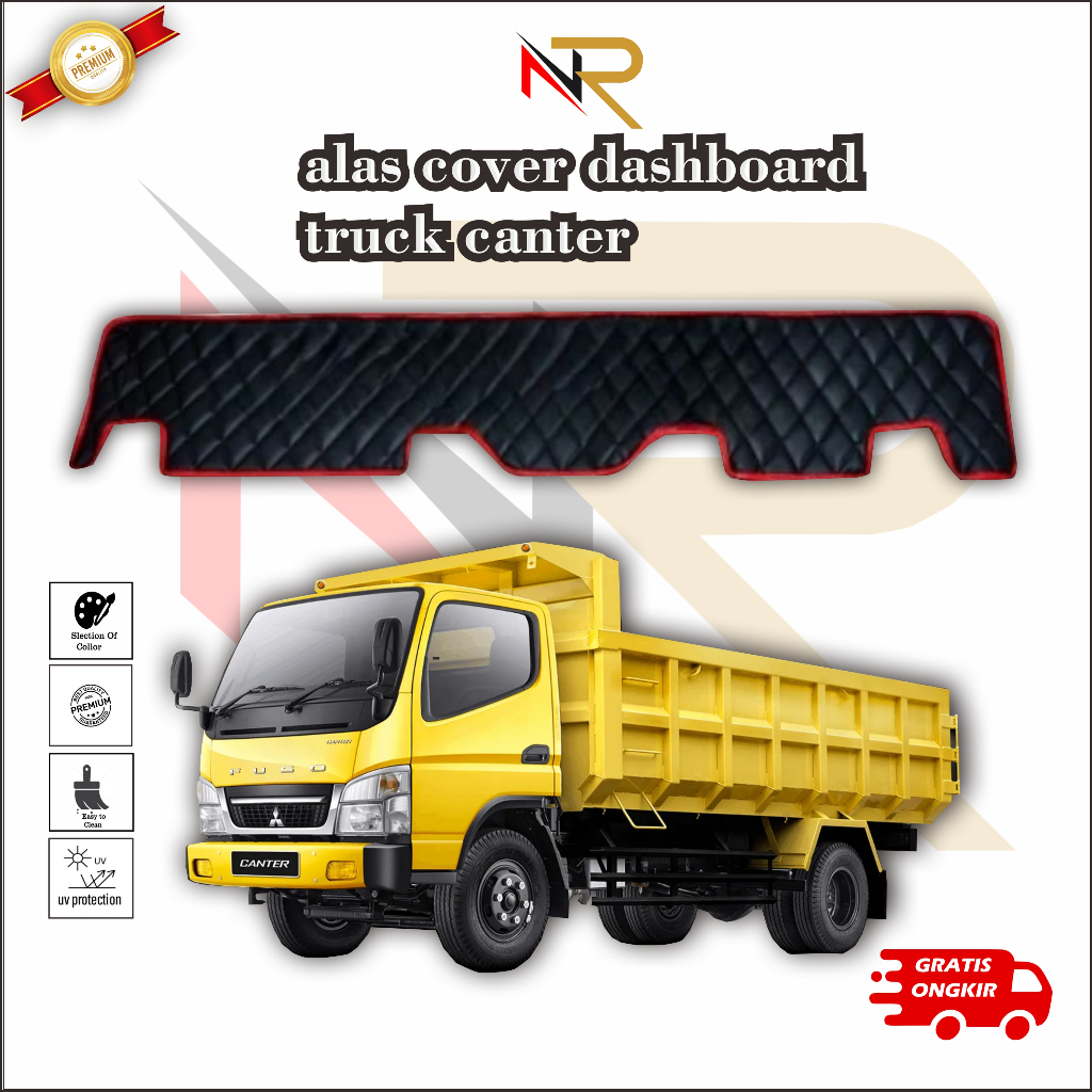 Cover Dashboard Kulit Truck CANTER Mitsubishi HDX HDV Pelindung Aksesoris Interior Mobil