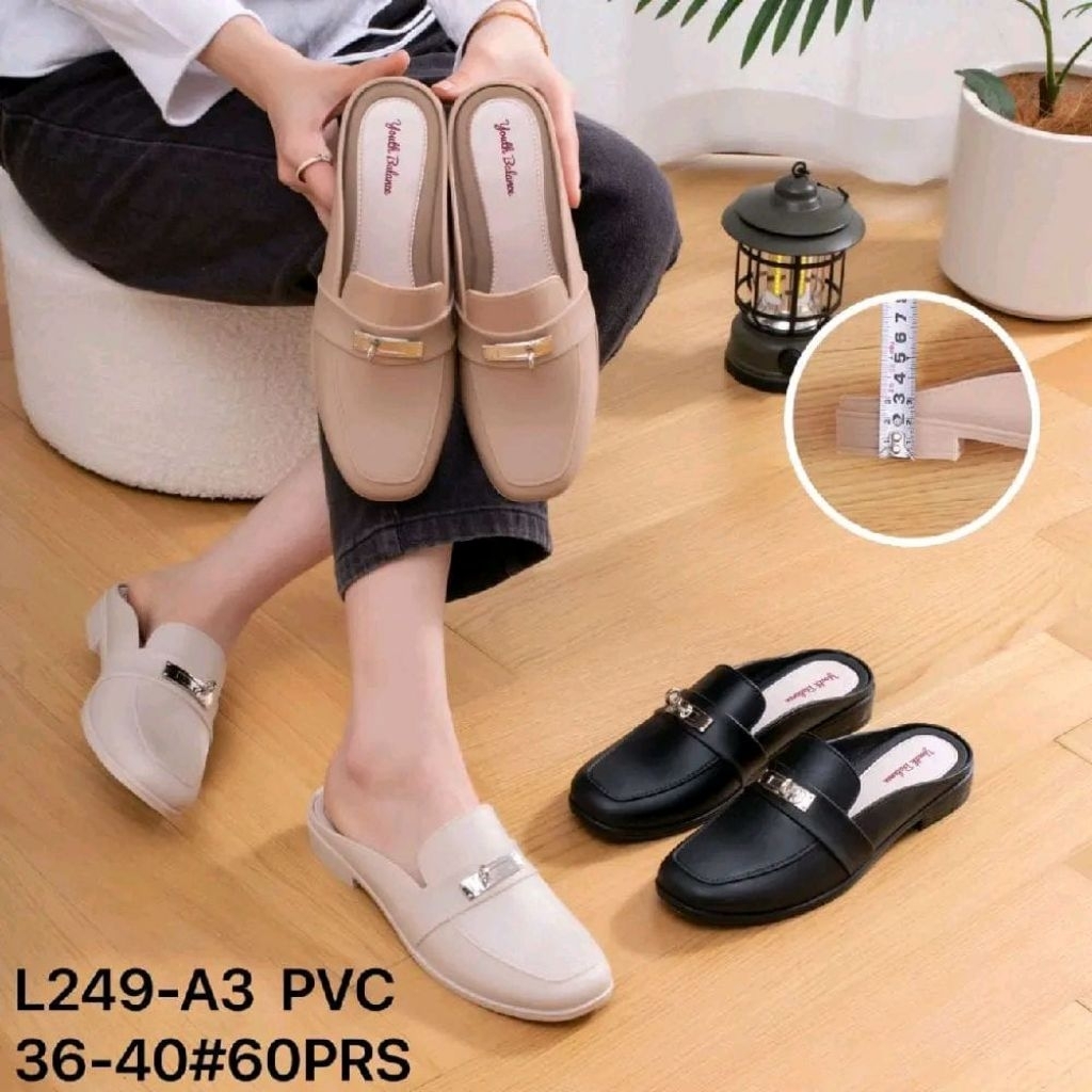 Sandal Wanita Slip On Karet Jelly Import Anti Slip Sepatu Sandal BALANCE L249