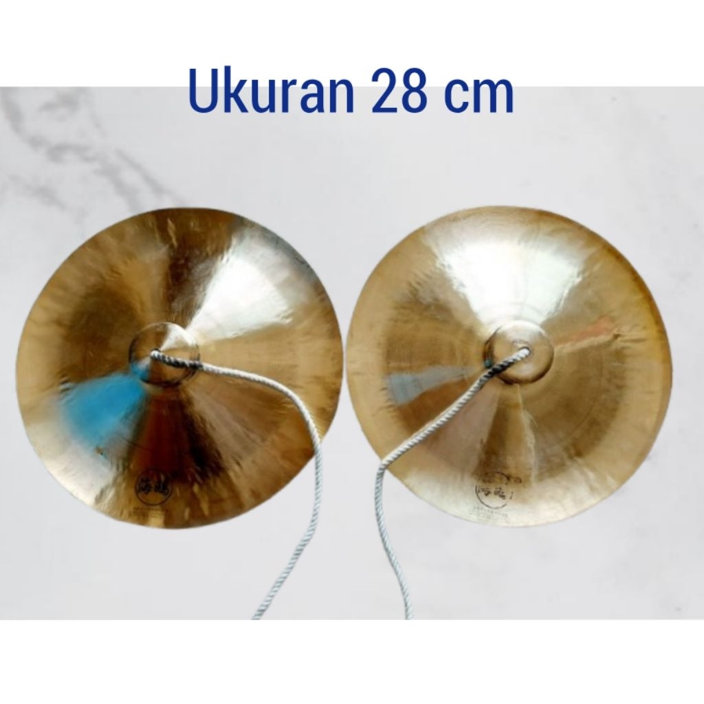 Cymbal / Simbal / Cem Cem / Ceng Ceng Barongsai standar Internasional ukuran 28 cm