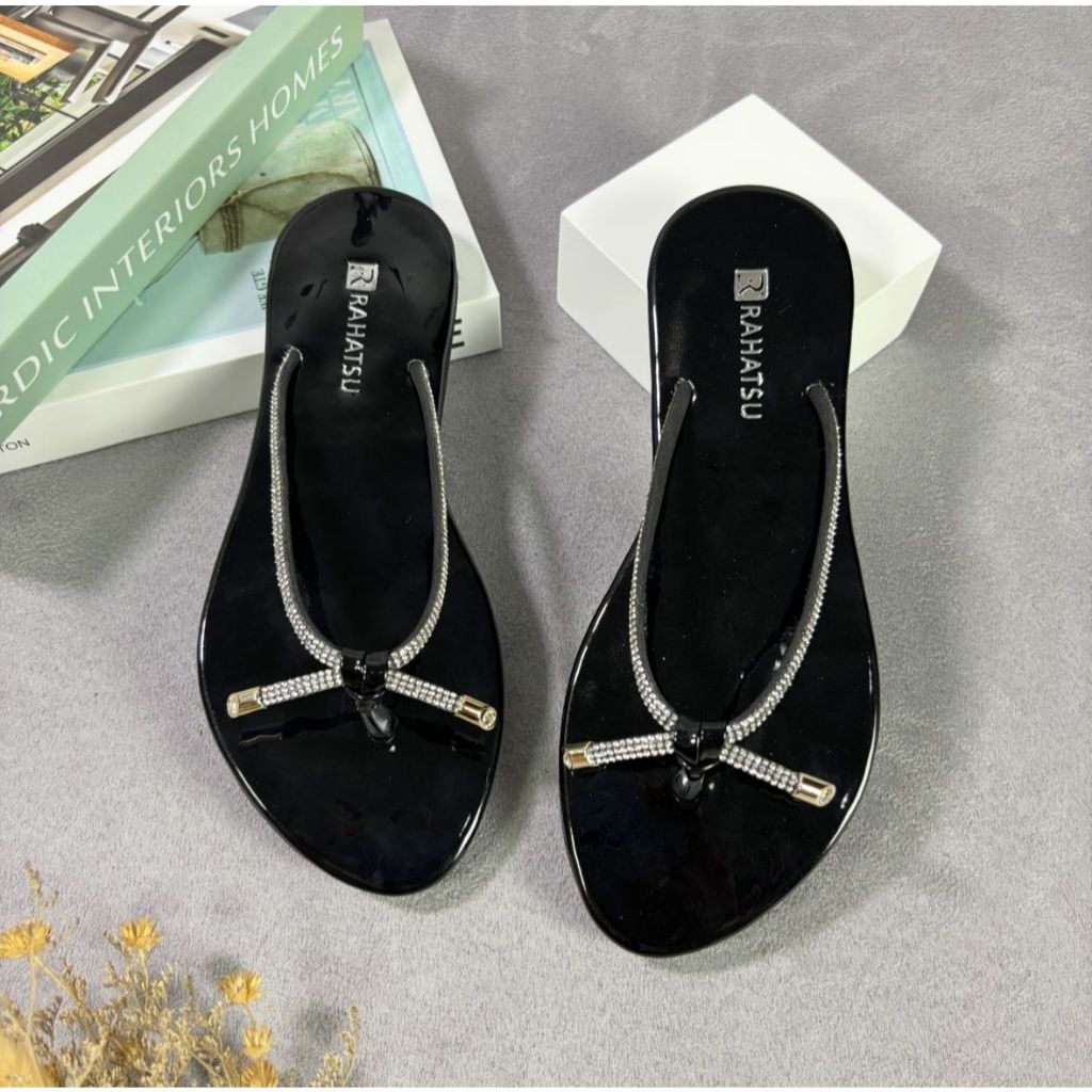 Sandal Flat Wanita Dewasa Model Jepit Pita Ujung Bambu Terbaru Kekinian