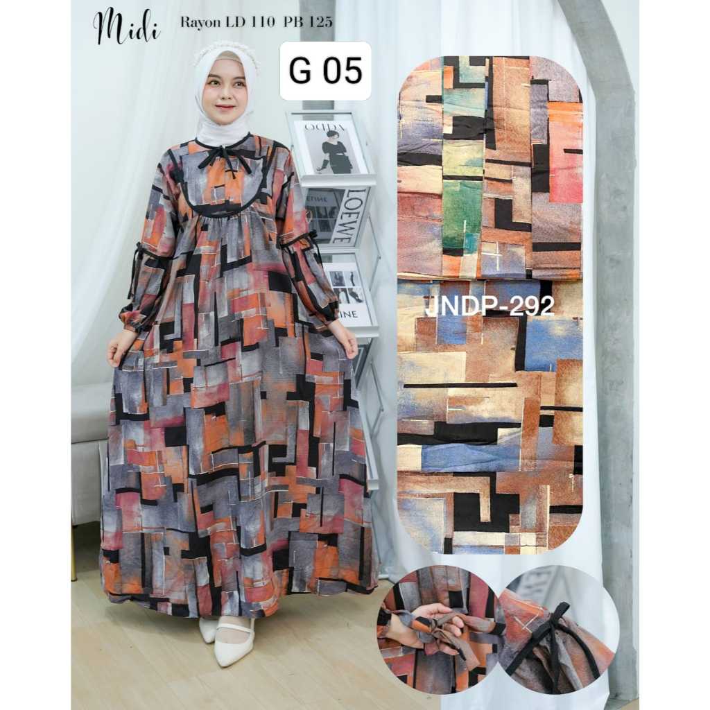 GAMIS RAYON TWILL PREMIUM DRESS MAXI RAYON TWILL VARIASI