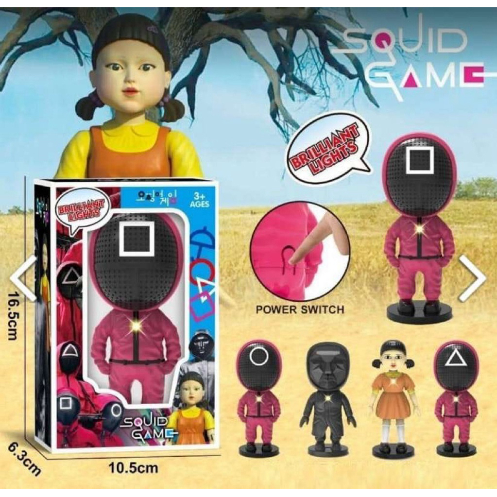089 mainan squid game anak”/mainan figure squid game/squid game mini figure/pajangan squid game