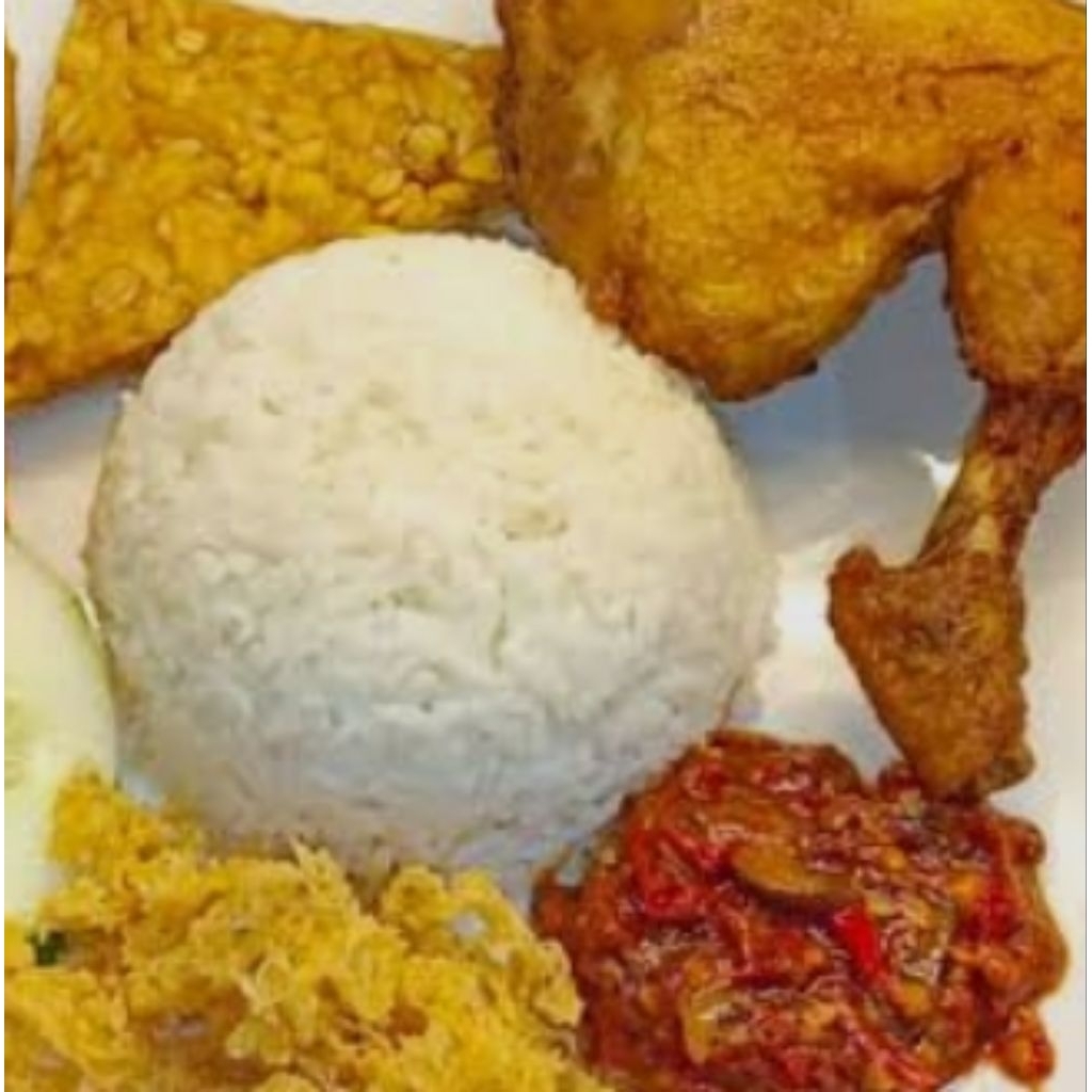 

nasi ayam penyet