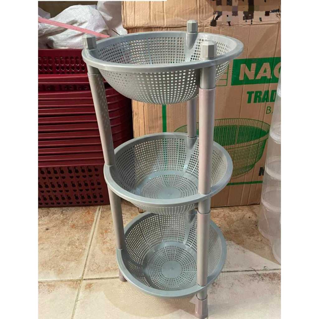 KERANJANG 3 SUSUN / RAK BAWANG SAIGON SERBAGUNA BAHAN PLASTIK