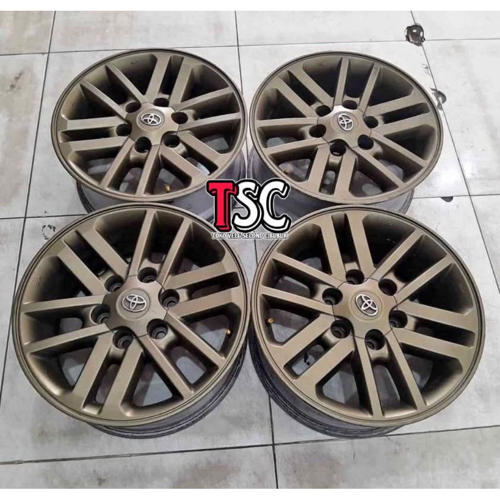 VELG MOBIL COPOTAN FORTUNER ORIGINAL RING 17 SECOND SIAP PAKAI