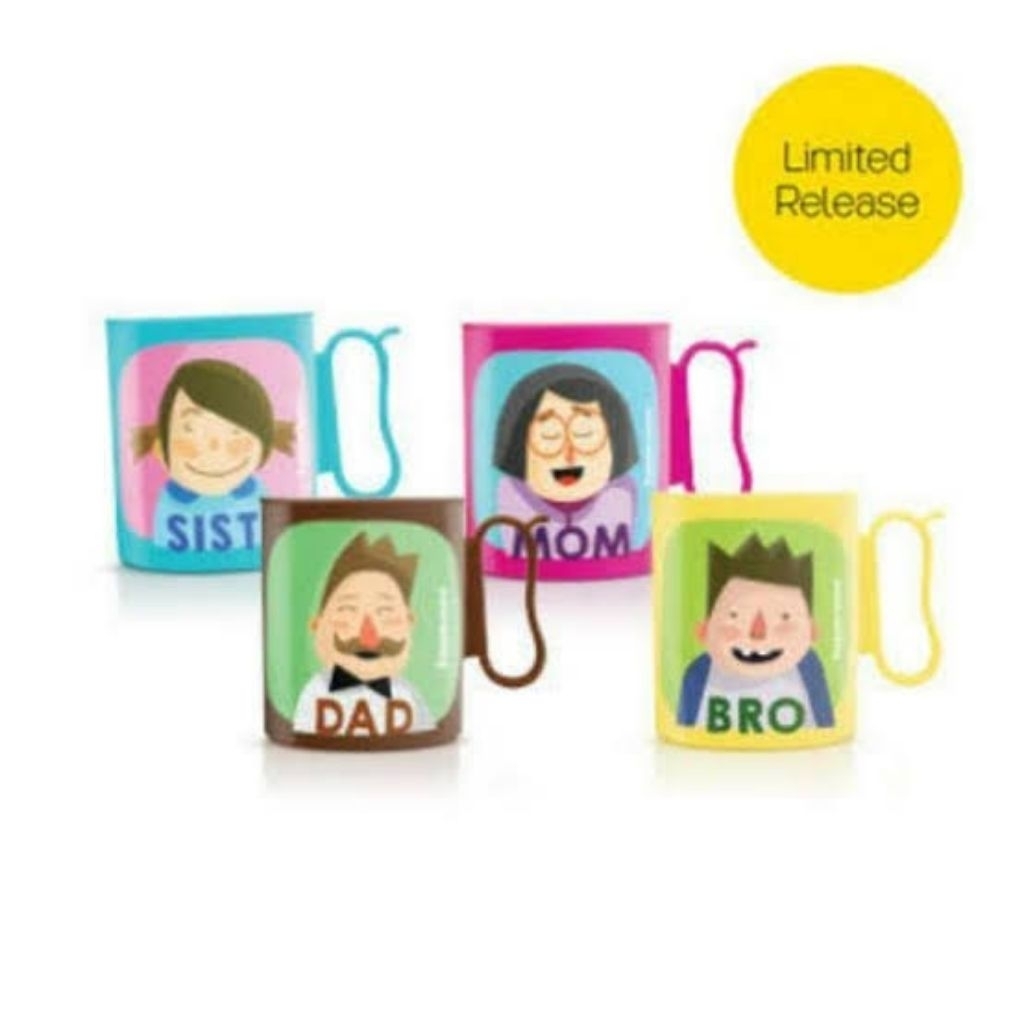 Gelas Mini Kecil Mungil Anak-Anak Balita Keluarga Family Mug Tupperware