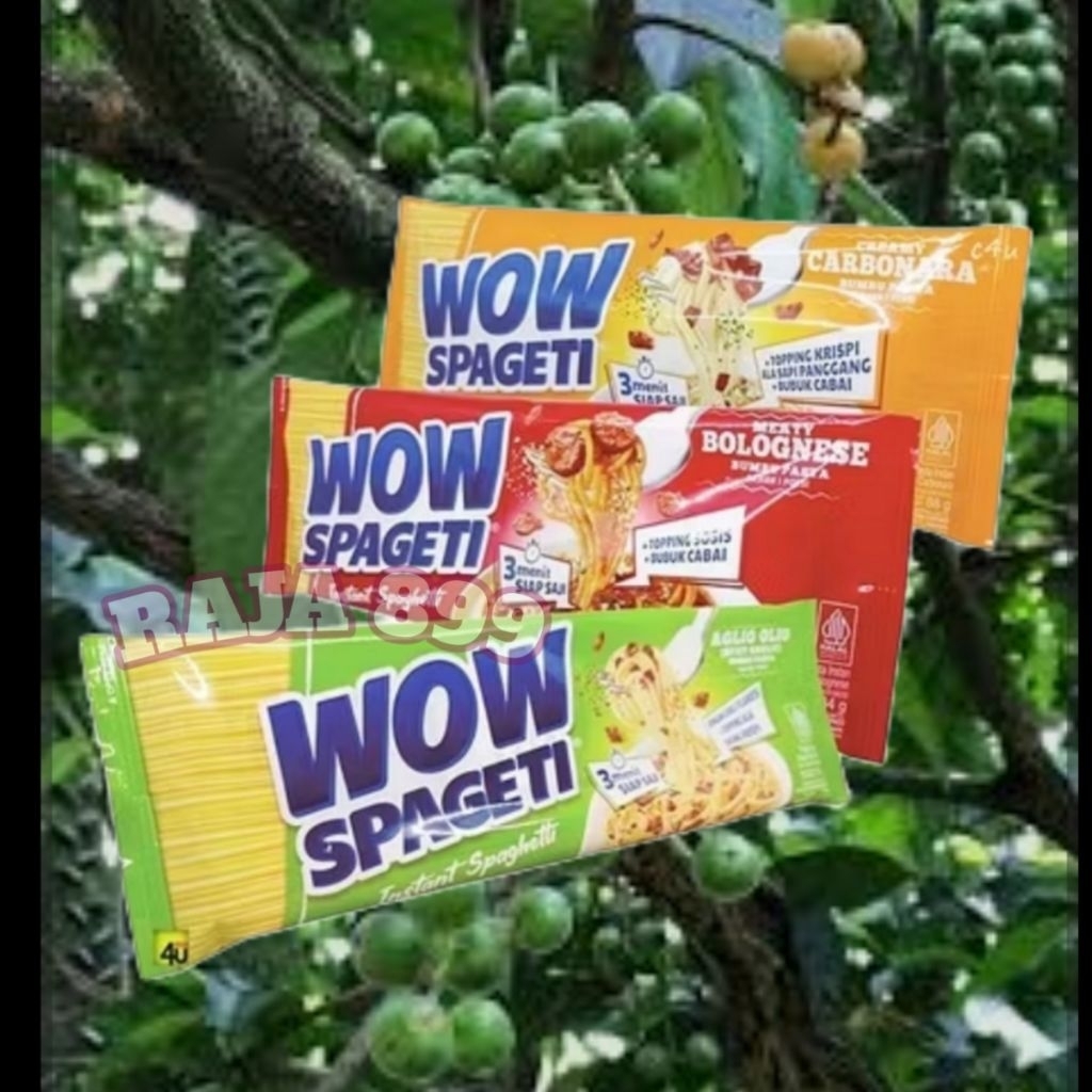 

PASTA WOW SPAGETI | INSTANT SPAGHETTI 88GR CARBONARA | BOLOGNESE