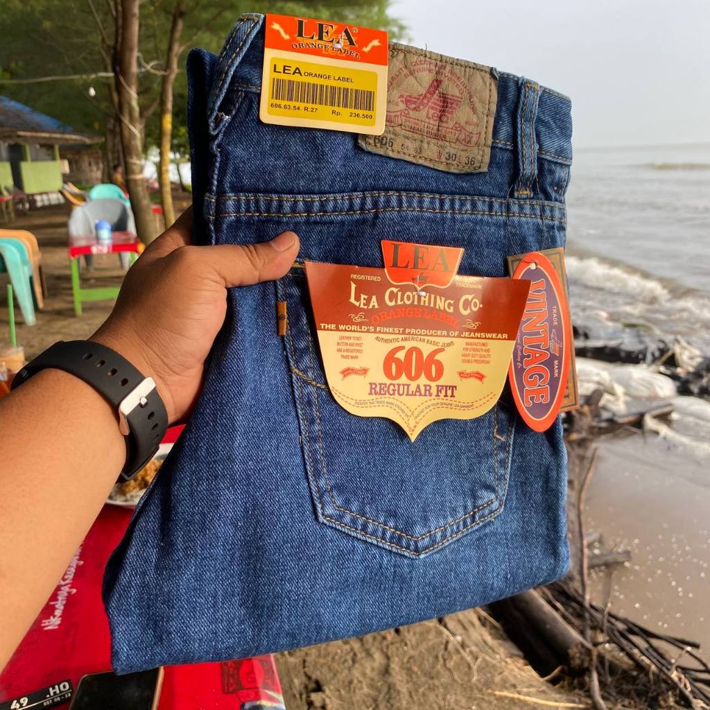 CUCI GUDANG Celana Jeans Standar Reguler Pria Original Lea The Best Quality