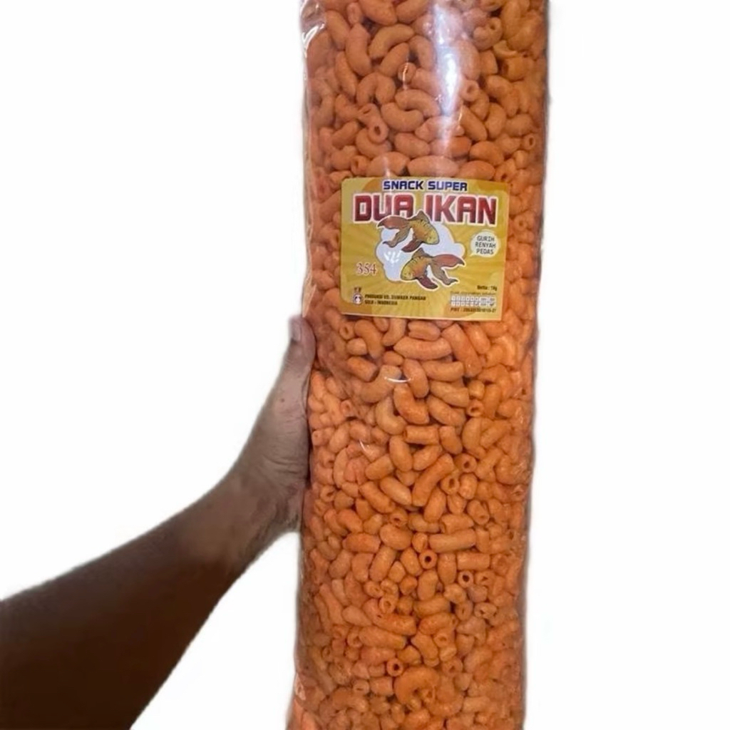 

Duaikan2snack - Makaroni Kress 1 Bal Netto 1kg - Snack Pedas Kering Goreng - Food Cemilan Makanan Keripik Camilan