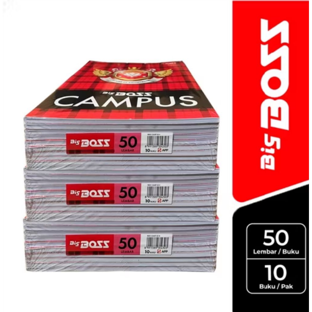 

Buku tulis Sidu BigBos Campus 50 lembar isi 10 buku