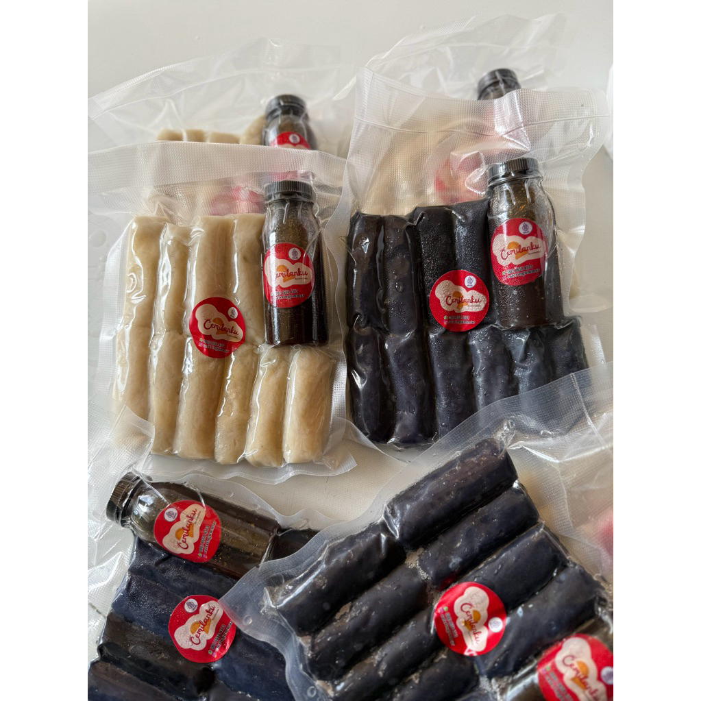

PREMIUM Pempek Keju Isi 10 Pcs + Cuka
