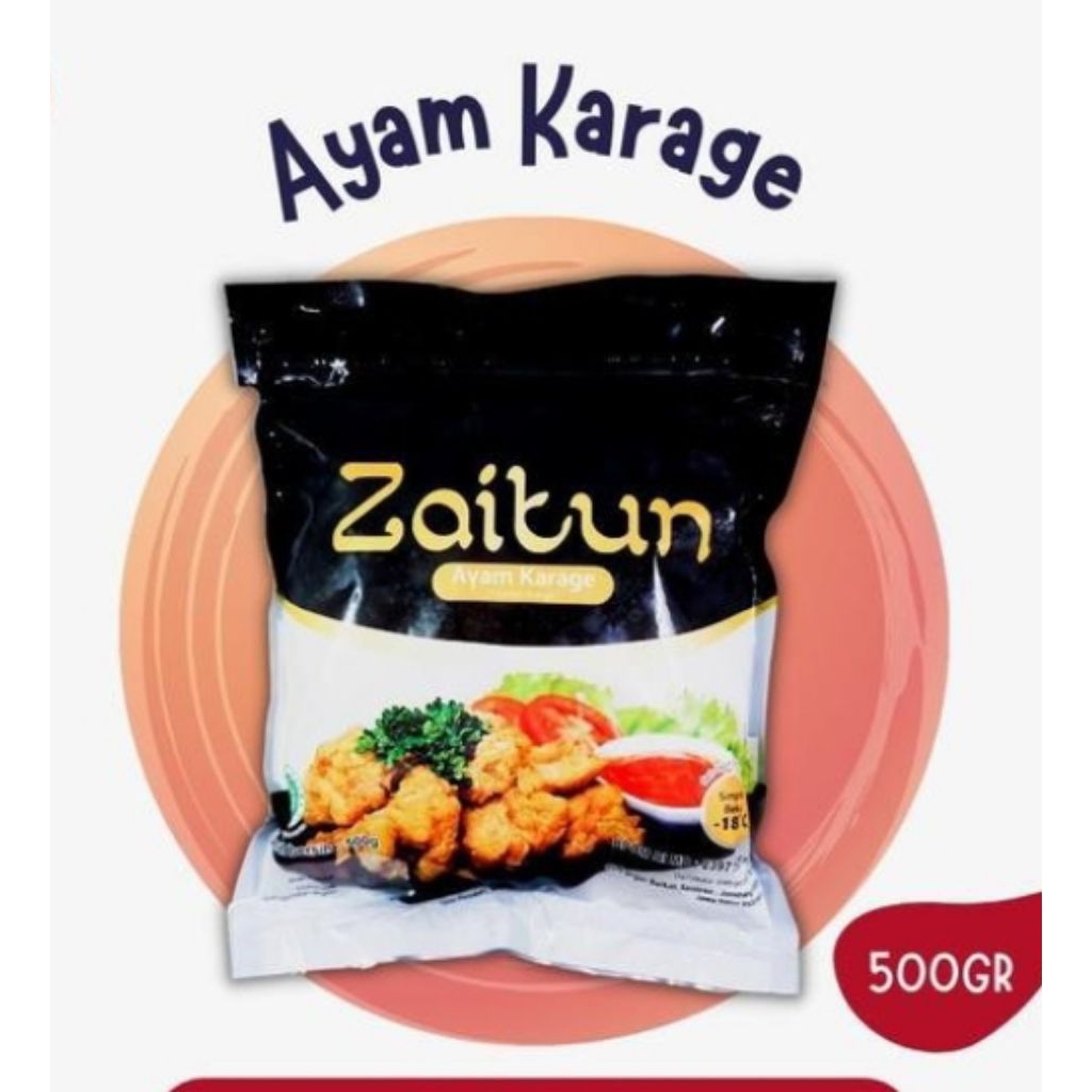 

Zaitun Ayam Karage 500gr, enak dan gurih tinggal digoreng