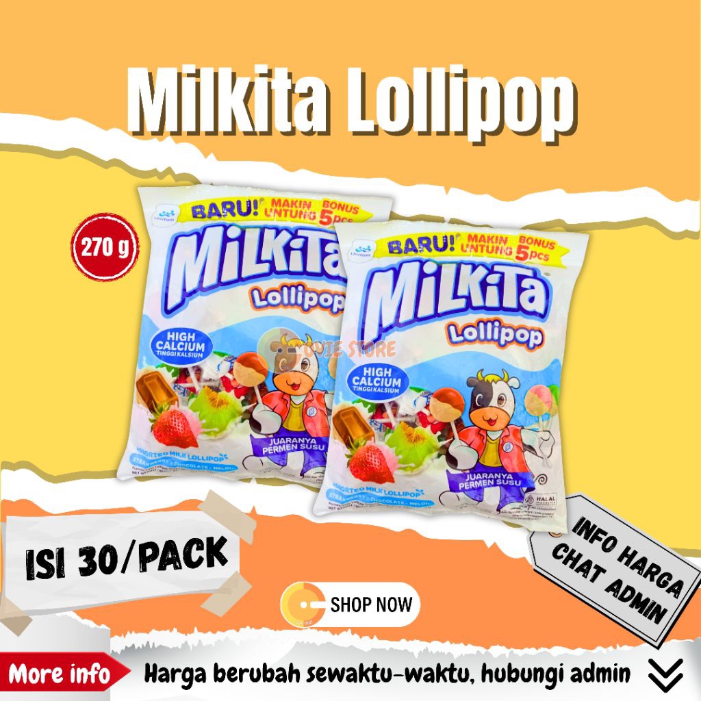 

Permen Milkita Lollipop