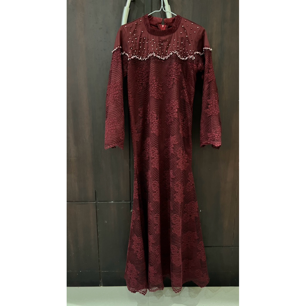 DRESS MAROON KONDANGAN