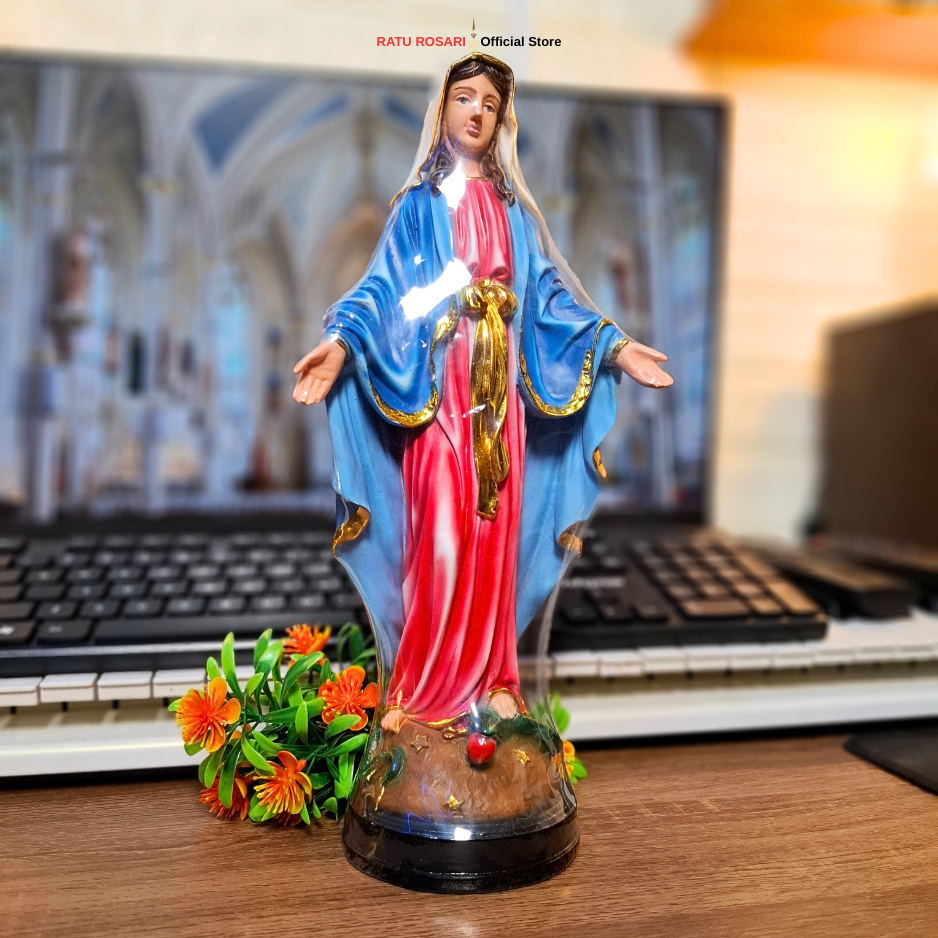 Patung Bunda Maria 30 Cm / Bunda Maria / Patung Bunda Maria Merah