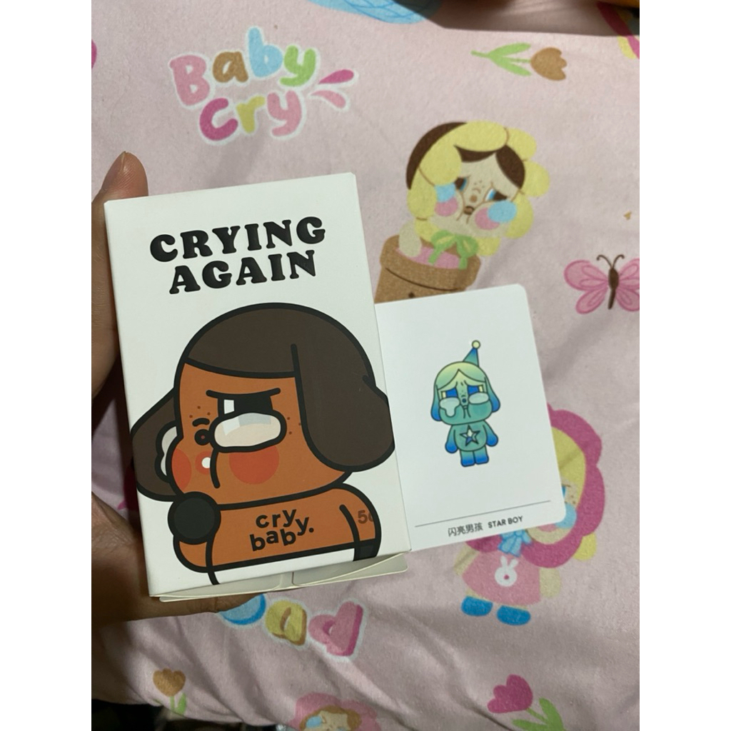 POP MART CRYBABY Crying Again Series - Figures Blind Box SELECTED Baby Blonde Bee Frog Duck Heartles