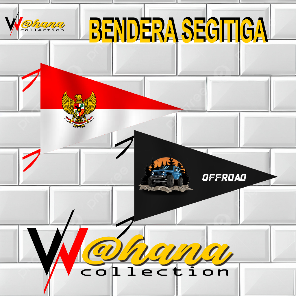 BEDERA SEGITIGA ANTENA MOBIL/SPION MOTOR CUSTOM/ BENDERA UMBUL UMBUL