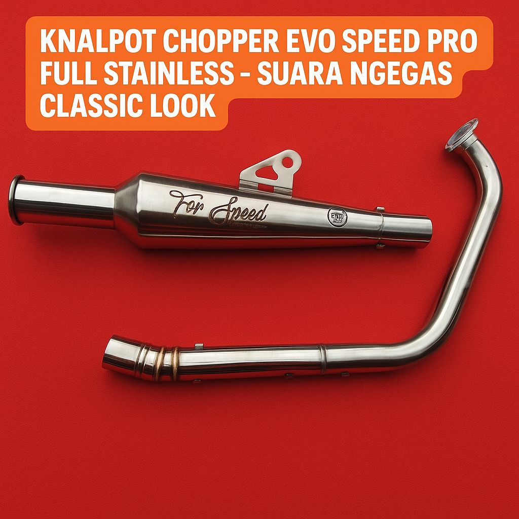 KNALPOT CUSTOM W175 W175SE FULLSYSTEM STAINLESS