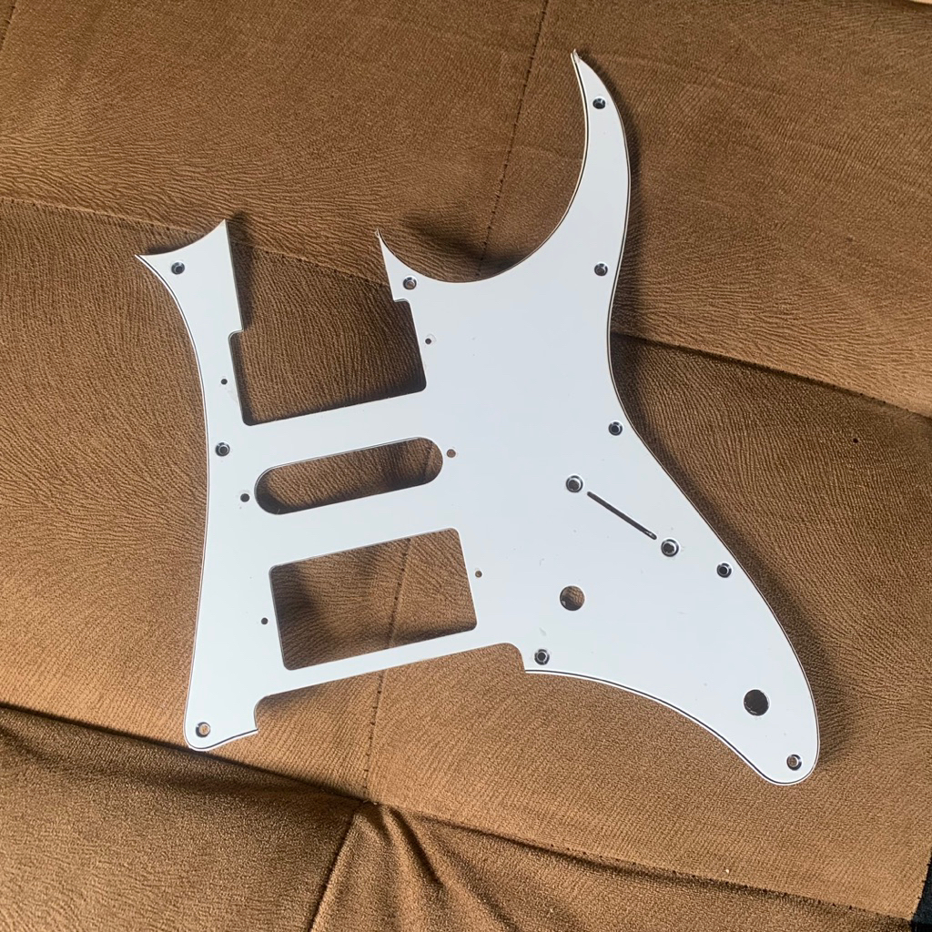 pickguard ibanez hsh original indonesia white 3 ply