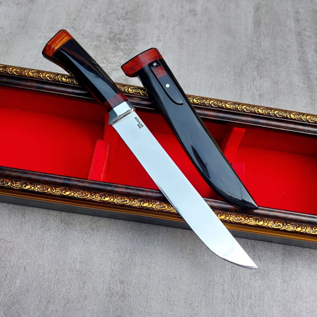 PISAU DAGING JAGAL POTONG AYAM BAJA BOHLER FULL TANDUK PREMIUM