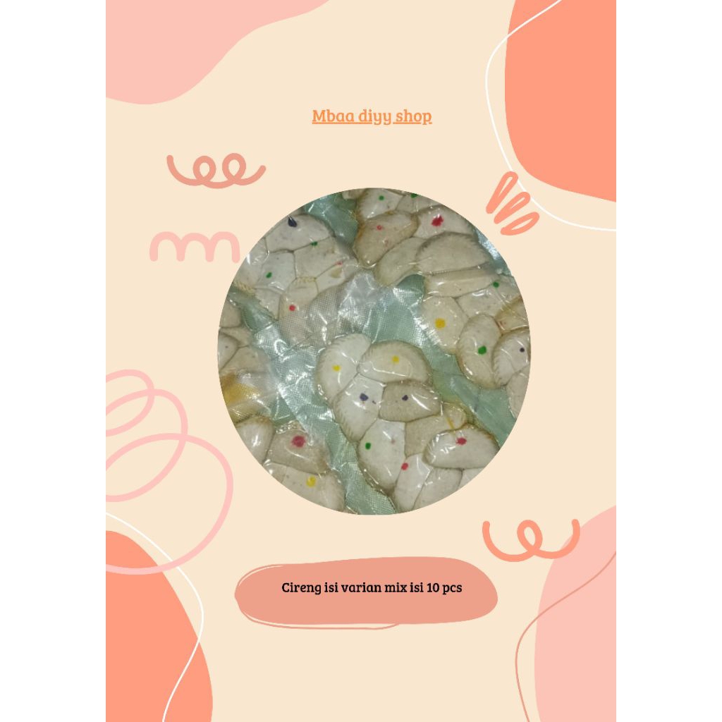 

cireng isi mix 5 rasa isi 10 pcs perbox