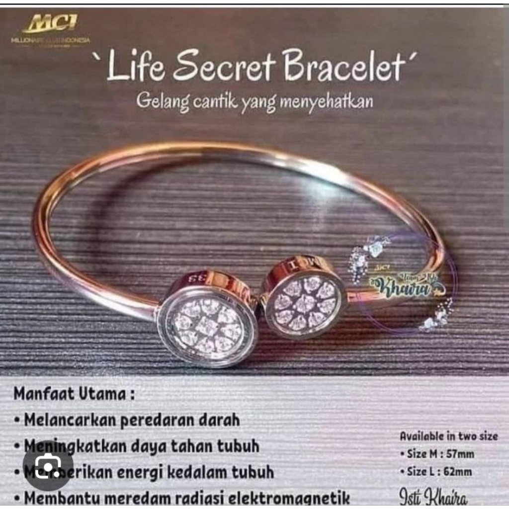 Gelang Silver Original MCI Segel Promo