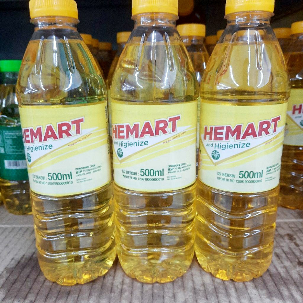 

HEMART 500 ML MINYAK GORENG KEMASAN BOTOL HIGIENIZ